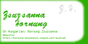 zsuzsanna hornung business card